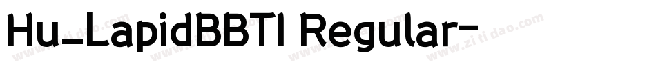 Hu_LapidBBTI Regular字体转换